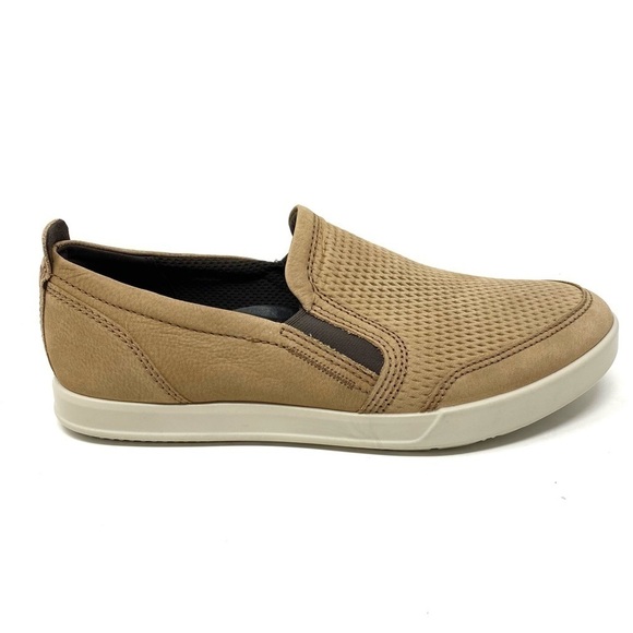 ECCO MEN'S COLLIN 2.0 SLIP ON SNEAKER CAMEL - Picture 1 of 8